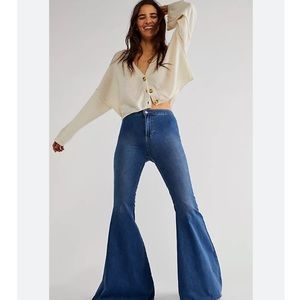 Free People Just Float On Flare Jeans Size 29